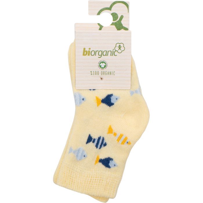 Носки детские Bibaby с рыбками (68377-18-24-blue)