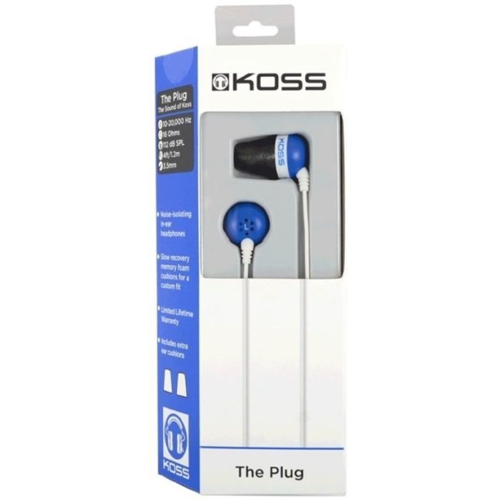 Наушники Koss The Plug Noise Isolating Blue (196544.101) изображение 5