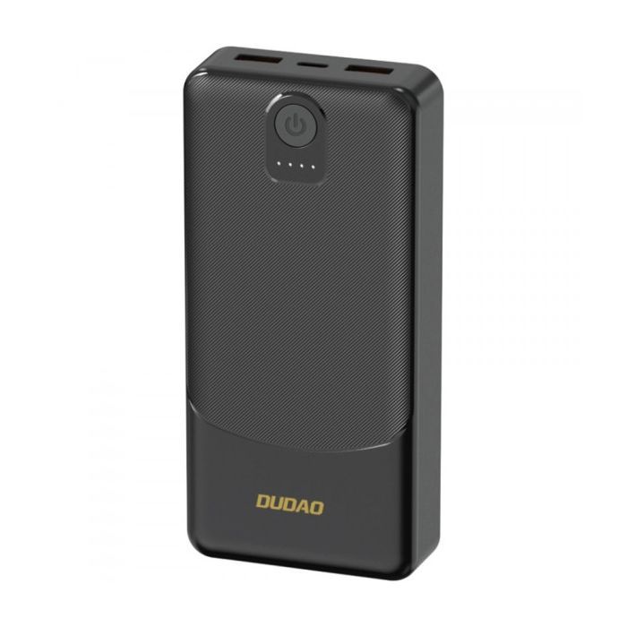 Батарея универсальная Dudao 10000mAh K10 12W, 2*USB-A, USB-C(IN), Black (6977196682164)