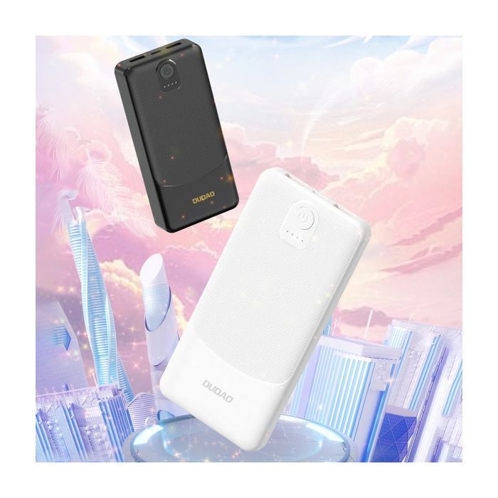 Батарея универсальная Dudao 10000mAh K10 12W, 2*USB-A, USB-C(IN), Black (6977196682164) изображение 2