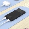 Батарея универсальная Dudao 10000mAh K10 12W, 2*USB-A, USB-C(IN), Black (6977196682164) изображение 3