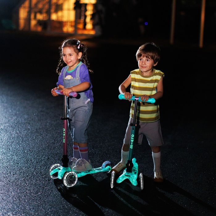 Самокат Micro Mini Deluxe складний серії Foldable Orion Glow LED" Синій" (MMD374) изображение 10