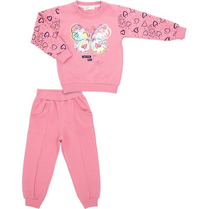 Спортивный костюм детский Breeze с бабочкой (22103-116G-pink)