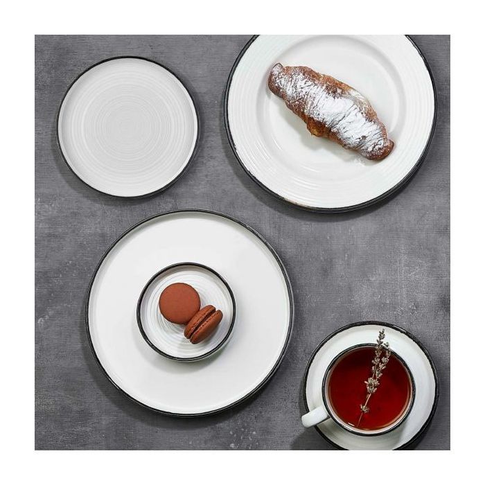 Тарелка By Bone серія "Helix" декор "Black" глибока 23 см 1000 мл (HL-BLA-FL-23-CK) изображение 2