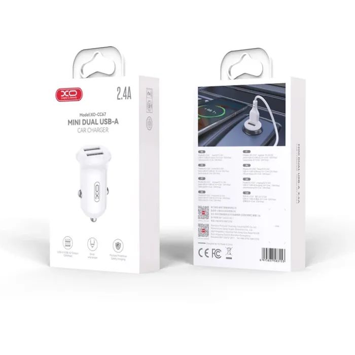 Зарядное устройство XO 2xUSB 12W white (CC67.white) изображение 4