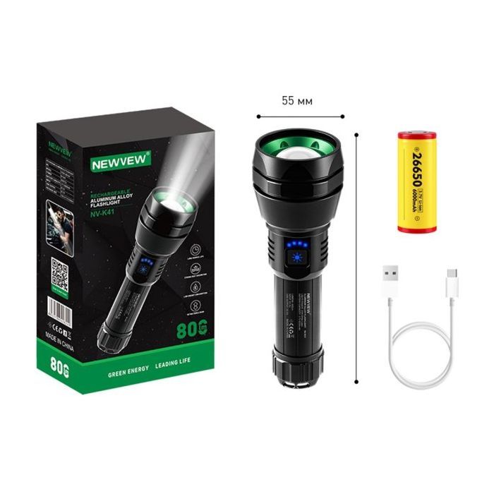 Фонарь NEWVEW NV-K41 6000mAh Black (NWVW-NV-K41-BK) изображение 3