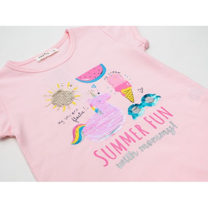 Набір дитячого одягу Breeze SUMMER FUN (13733-104G-pink) зображення 3