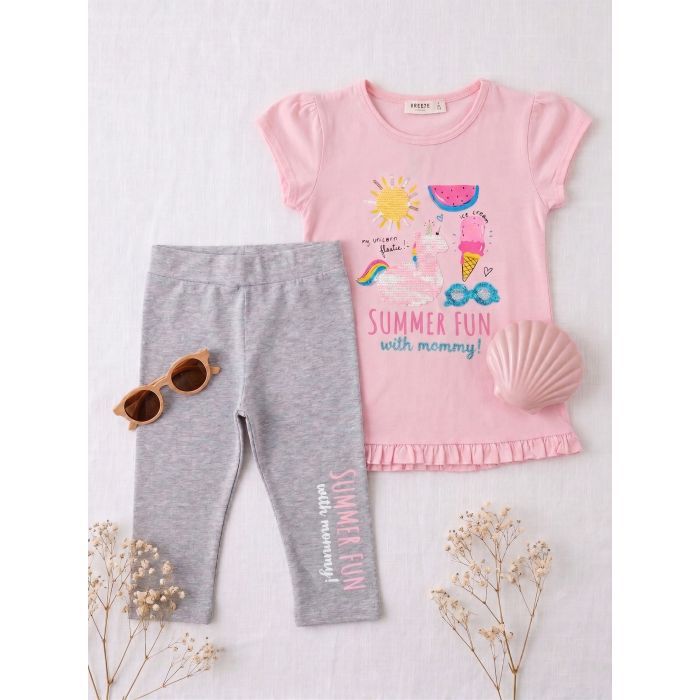 Набір дитячого одягу Breeze SUMMER FUN (13733-104G-pink) зображення 9