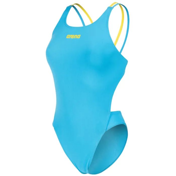 Купальник Arena Swimsuit Tech Multi Solid 008054-820 блакитний, жовтий 36 (3468337740094) зображення 7