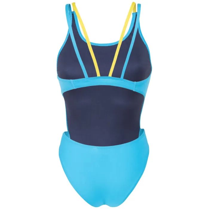 Купальник Arena Swimsuit Tech Multi Solid 008054-820 блакитний, жовтий 36 (3468337740094) зображення 9