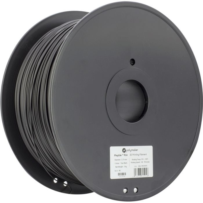 Пластик для 3D-принтера Polymaker PLA POLYLITE 1,75mm 1kg BLACK (PA02001)