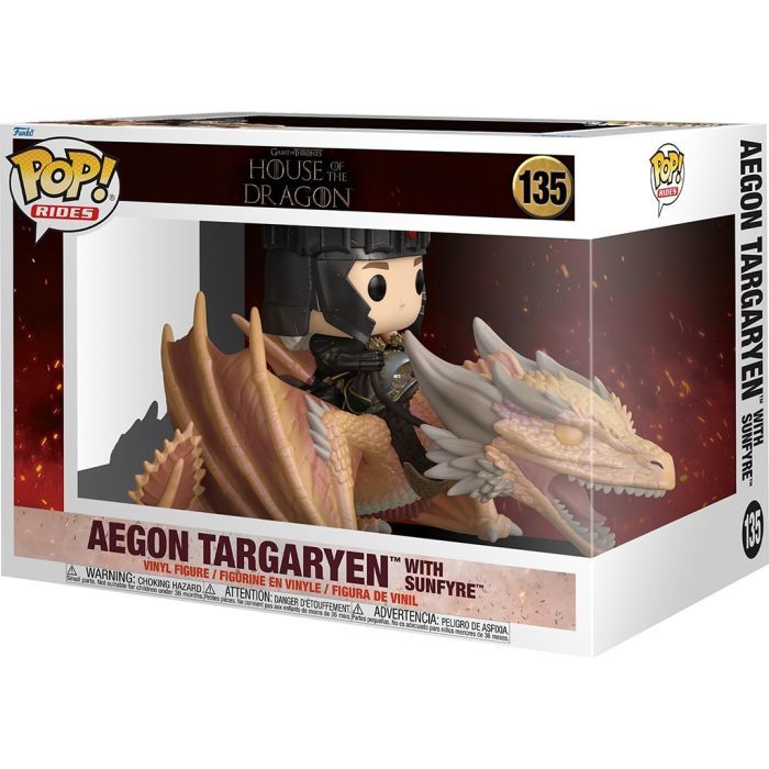 Фигурка Funko Pop Rides серии Дом Дракона S4 - Эйгон Таргариен и Солнцежар (83460) изображение 2