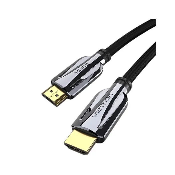 Кабель мультимедийный HDMI M to HDMI M 1.5m V2.1 8K60Hz braided black Vention (AALBG) изображение 2