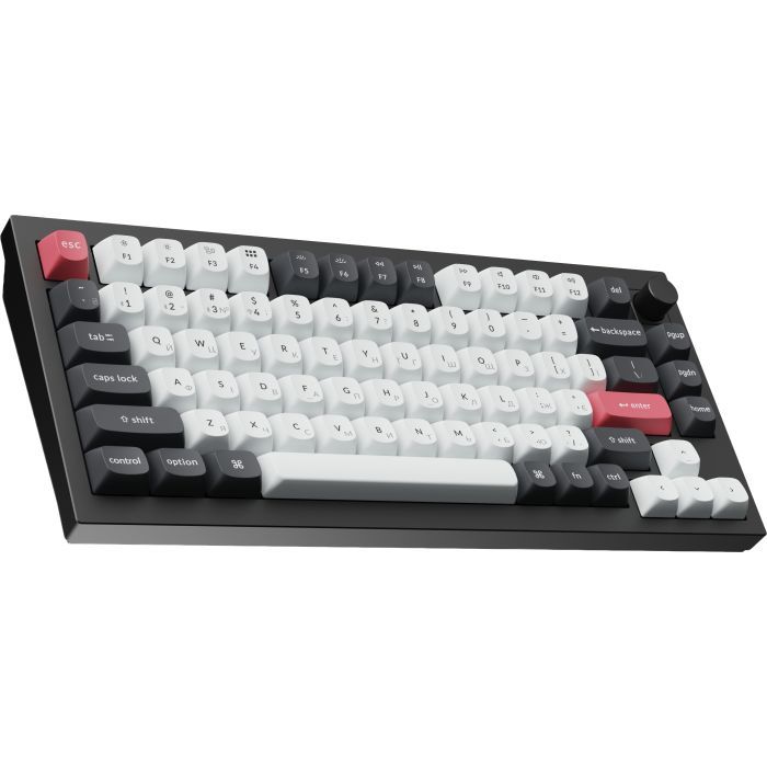 Клавіатура Keychron Q1 HE Magnetic Switch RGB UA Black (Q1H-M1-UA) зображення 3