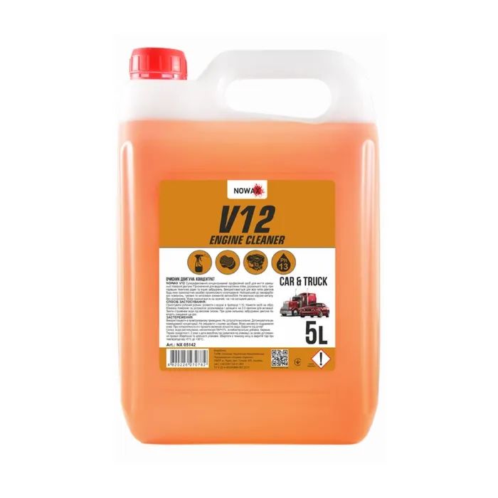 Автомобильный очиститель NOWAX V12 Engine Cleaner 5л (NX05142)