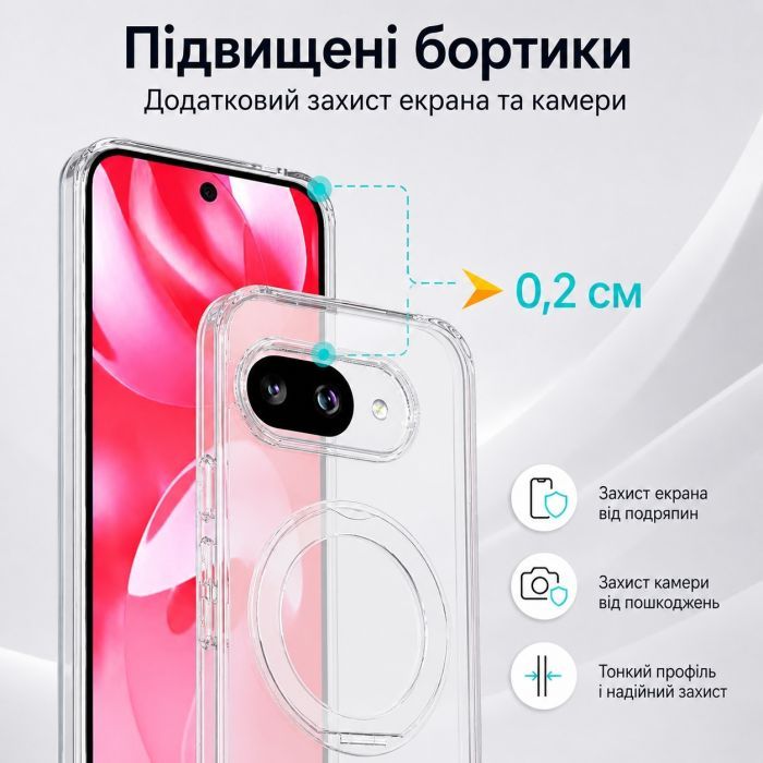 Чехол для мобильного телефона BeCover Aura Fold Google Pixel 9a Transparent (715668) изображение 7