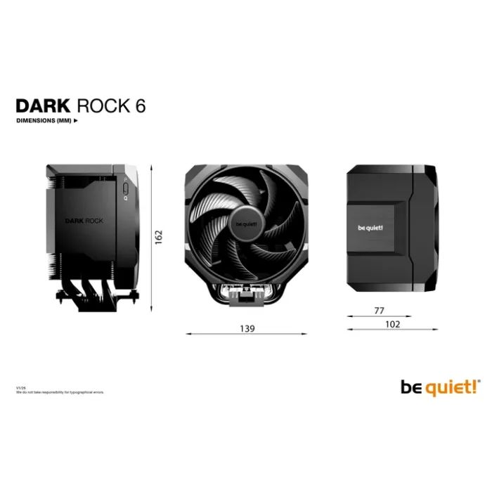 Кулер для процессора Be quiet! DARK ROCK 6 (BK046) изображение 8