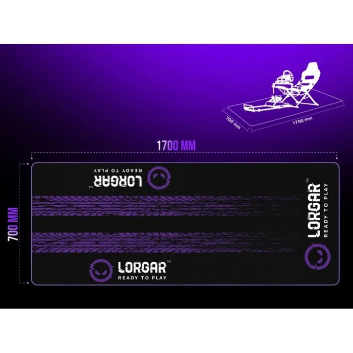 Коврик под кресло Lorgar RX1FM Black/Рurple (LRG-RX1FM) изображение 8