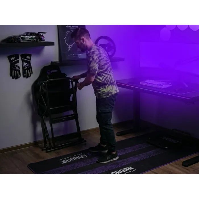 Коврик под кресло Lorgar RX1FM Black/Рurple (LRG-RX1FM) изображение 9