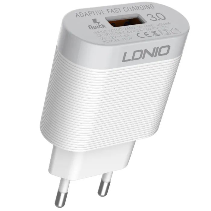 Зарядное устройство LDNIO USB QC3.0 18W (A303Q)