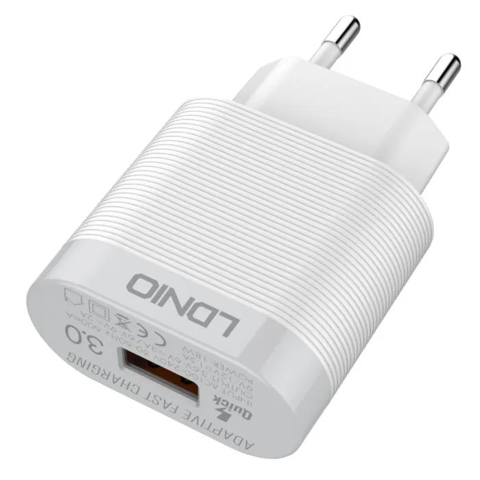 Зарядное устройство LDNIO USB QC3.0 18W (A303Q) изображение 4
