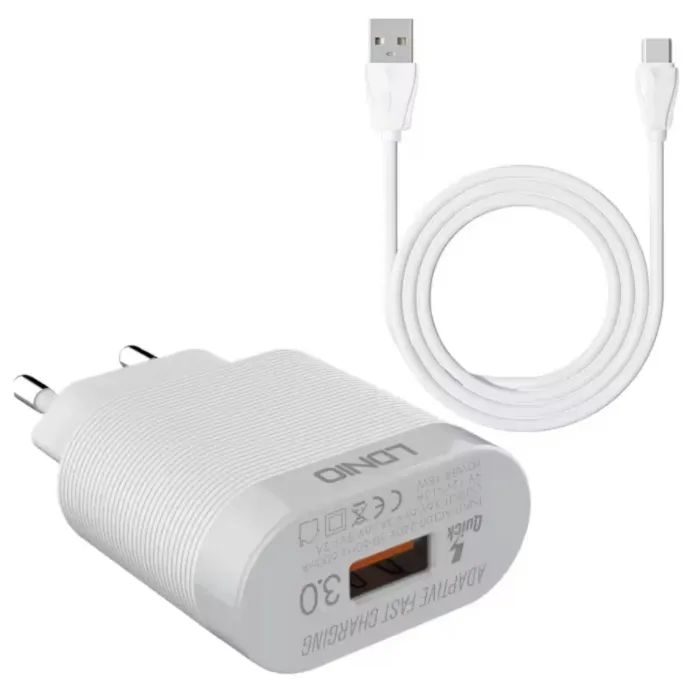 Зарядное устройство LDNIO USB QC3.0 18W (A303Q) изображение 6