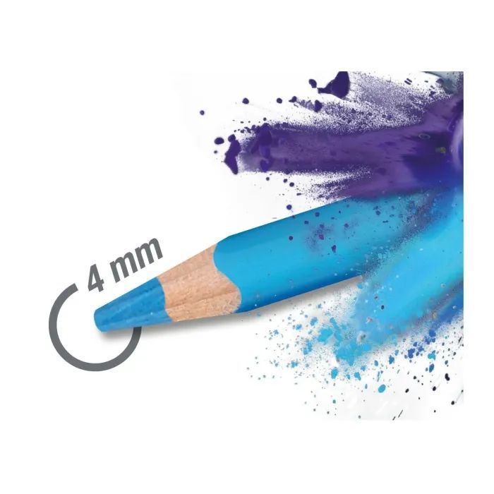 Карандаши цветные Faber-Castell Colour pencils Ergonomics, тригранні 24 кольора, (116544) (32851) изображение 4