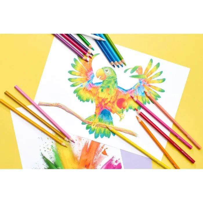 Карандаши цветные Faber-Castell Colour pencils Ergonomics, тригранні 24 кольора, (116544) (32851) изображение 7