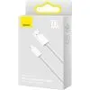 Дата кабель USB 2.0 AM to USB-C 2.0m 100W white Baseus (CALD000702) изображение 7