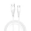 Дата кабель USB 2.0 AM to USB-C 1.0m 2.4A X196 white WUW (6972573335589)