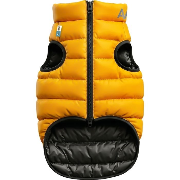 Курточка для тварин Airy Vest двостороння жовто-чорна L55 (1567)