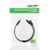 Кабель мультимедийный 3.5mm M to 2x3.5mm F 0.2m AV141 black Ugreen (30619) изображение 3