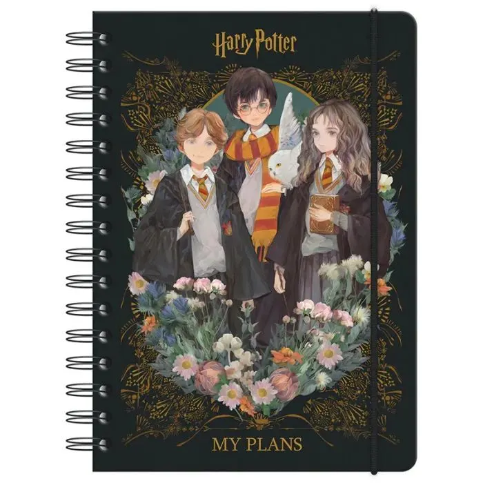 Еженедельник Kite детский на спирали Harry Potter, твердая обложка (HP23-438)