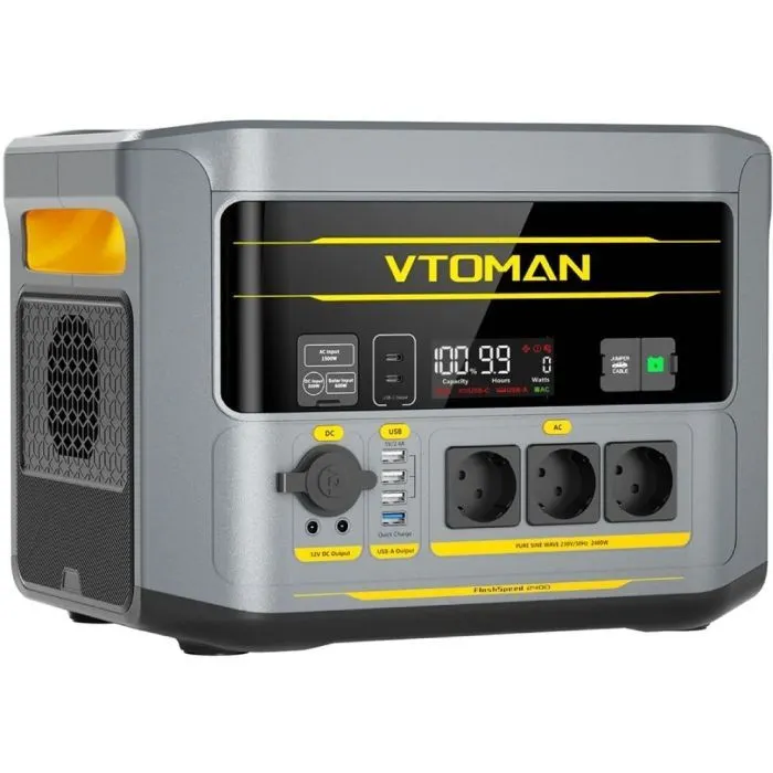 Зарядная станция Vtoman FlashSpeed 2400 2400W 1408Wh LiFePO4 (FlashSpeed 2400) изображение 2