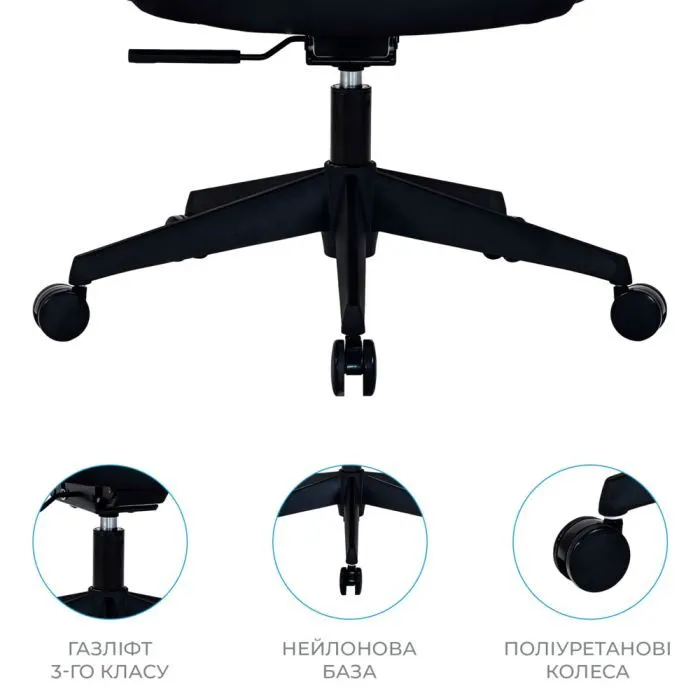 Офісне крісло OfficePro Anvio, OC500B (OC500B) зображення 12