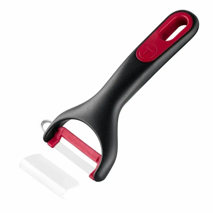 Овочечистка Tefal Ingenio+ горизонтальна 14.3 см червоно-чорний (K1992134) зображення 3
