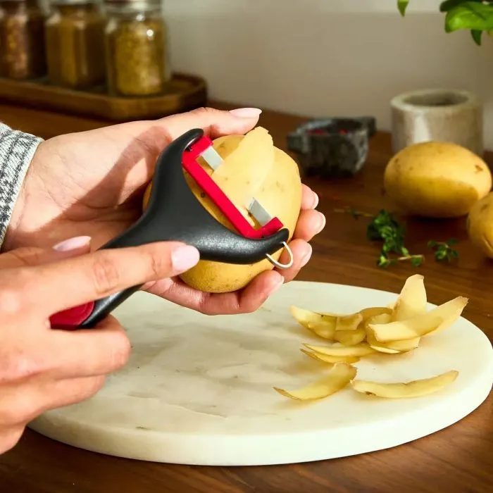 Овочечистка Tefal Ingenio+ горизонтальна 14.3 см червоно-чорний (K1992134) зображення 7
