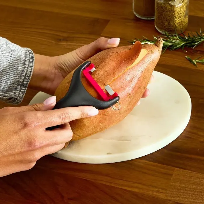 Овочечистка Tefal Ingenio+ горизонтальна 14.3 см червоно-чорний (K1992134) зображення 8