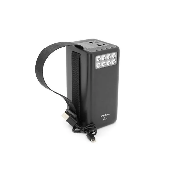 Батарея универсальная ACL 60000mAh, 22.5W, Flashlight (PW-151)