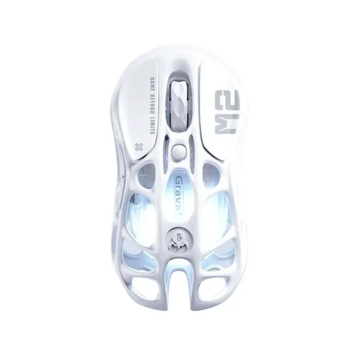 Мышка GravaStar Mercury M2 RGB Wireless/Bluetooth/USB Opaline White (GRAVASTARM2_WHT)