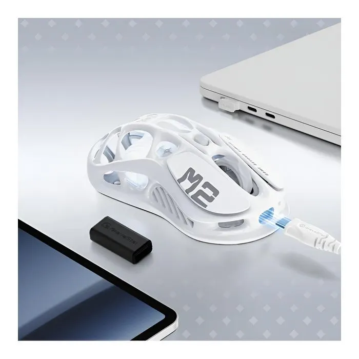 Мышка GravaStar Mercury M2 RGB Wireless/Bluetooth/USB Opaline White (GRAVASTARM2_WHT) изображение 7