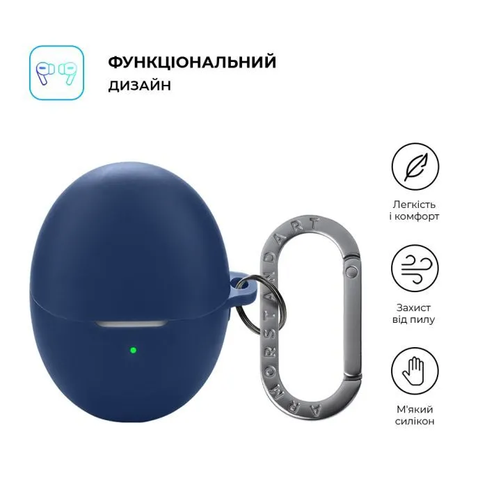 Чехол для наушников Armorstandart Hang Case For Huawei FreeBuds 6 Dark Blue (ARM86143) изображение 2