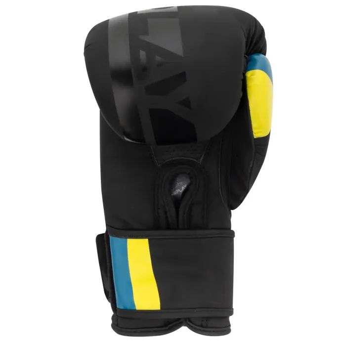 Боксерські рукавички PowerPlay 3021 Ukraine Чорні 14 унцій (PP_3021_14oz_Black) зображення 3