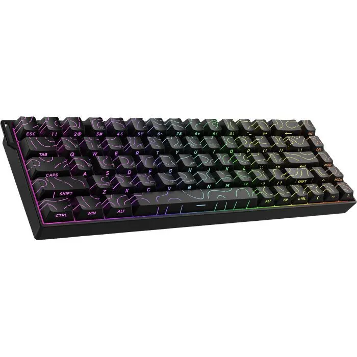 Клавіатура Ajazz AK680 V2 Ice Island Magnetic Switch USB Black (AK680-V2-I-S-B) зображення 2