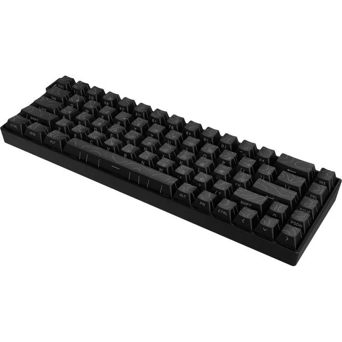 Клавіатура Ajazz AK680 V2 Ice Island Magnetic Switch USB Black (AK680-V2-I-S-B) зображення 3