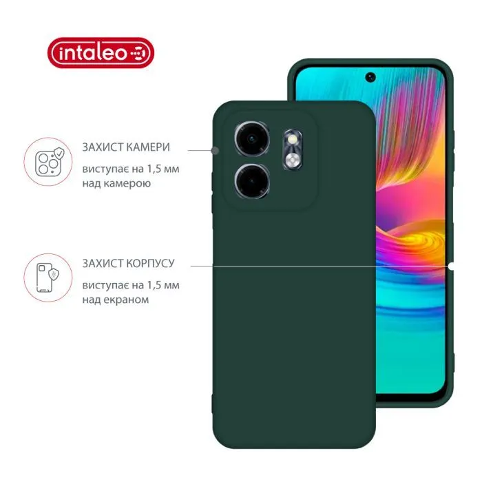 Чохол до мобільного телефона Intaleo Silicone Infinix Smart 9 Dark Green (1283126599613) зображення 3