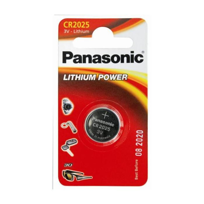 Батарейка Panasonic CR 2025 Lithium * 1 (CR-2025EL/1B)