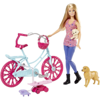 Игровой набор Barbie с щенками на прогулке (CLD94) изображение 2
