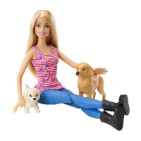 Игровой набор Barbie с щенками на прогулке (CLD94) изображение 4