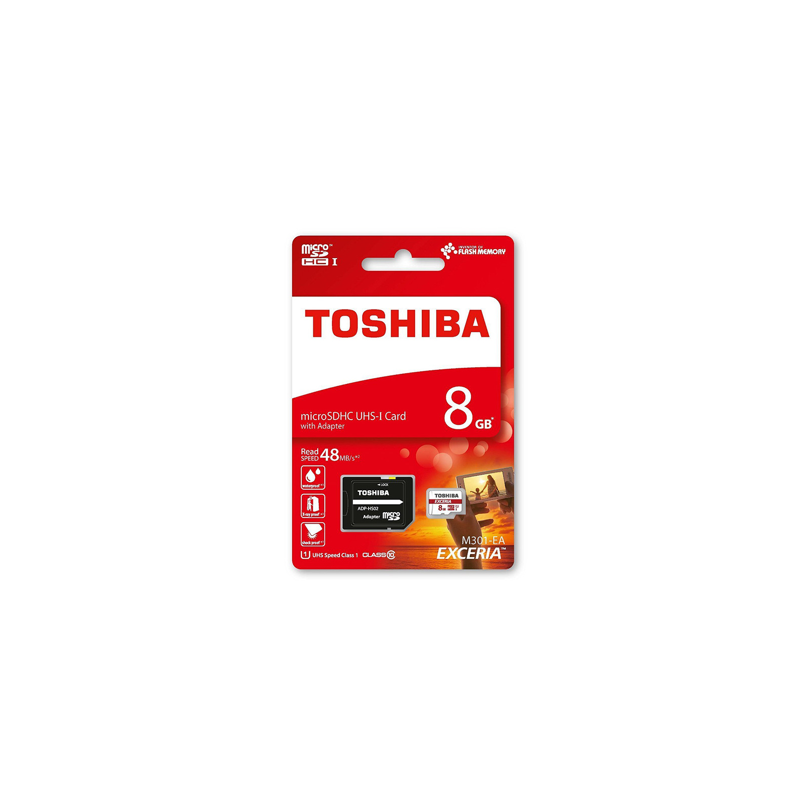 Карта памяти Toshiba 8GB microSDHC Class 10 UHS| (THN-M301R0080EA) изображение 2